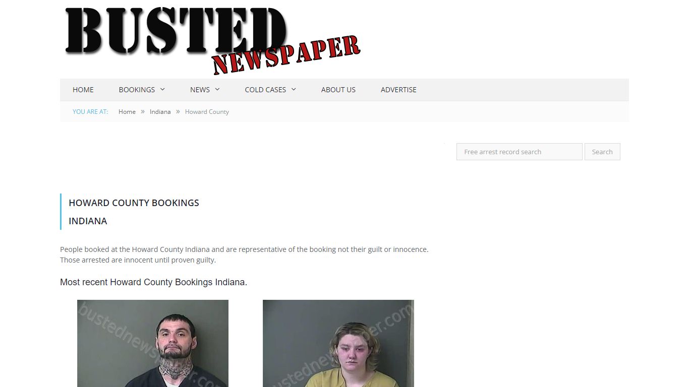 Howard County, IN Mugshots - BUSTEDNEWSPAPER.COM